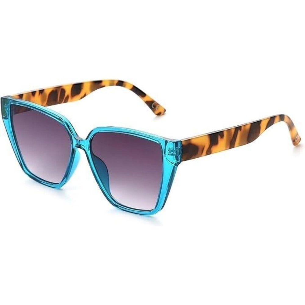Foster Grant LONG BEACH Women's Styles for YOU Sunglasses AQUA BLUE OVERSIZED